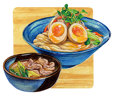 立川市「武蔵庵」肉汁うどん